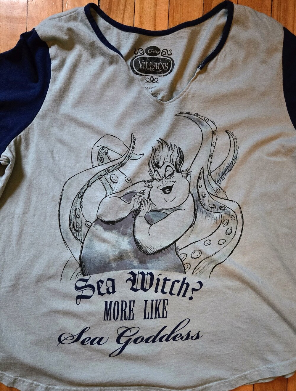 Disney Ursula Sea Witch Graphic Tee Plus Size Goth Villain Shirt 2X